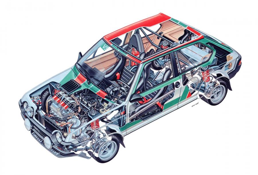 Схема Fiat Ritmo Abarth Group 2 (138) 1978 года  (фото 2 из 3)